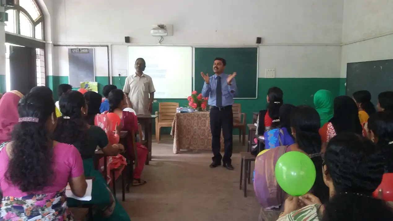 Women engaged in a group learning activity
