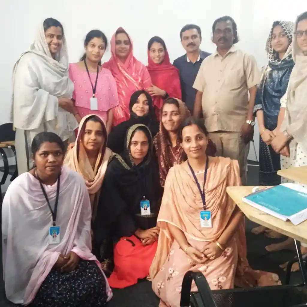Women participating in a group activity