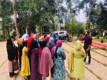Women attending an educational awareness session